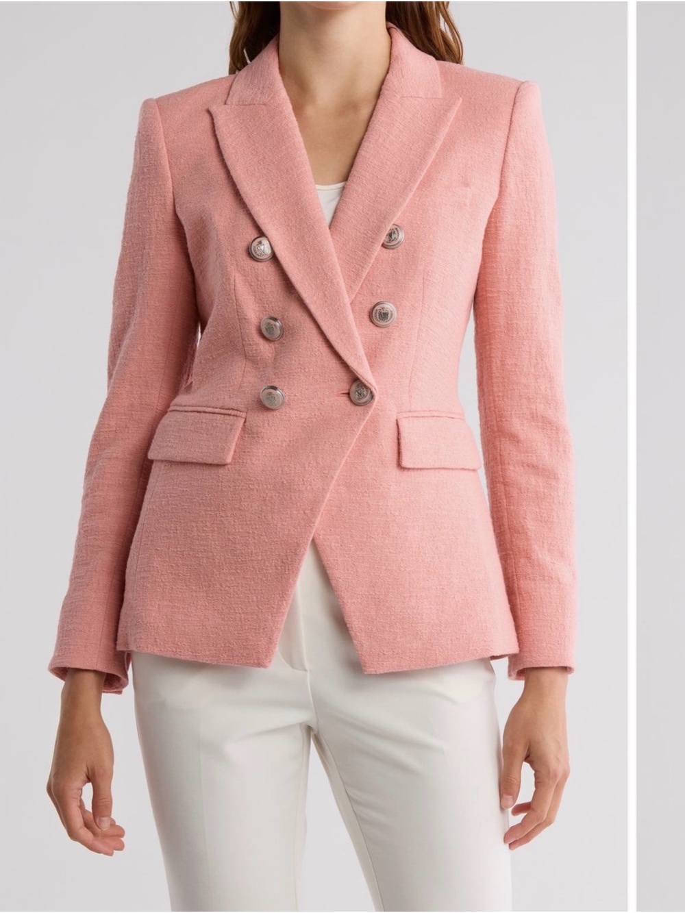 Veronica Beard Dickey blazer- Pink Double-Breasted  Blazer